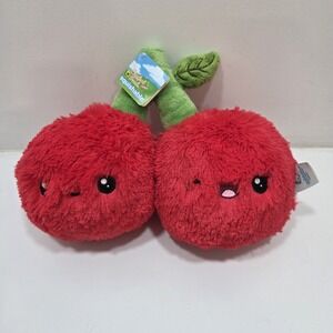 Squishable Cherries Plush Stuffed Toy Red Green Fruit Food Soho Cherry